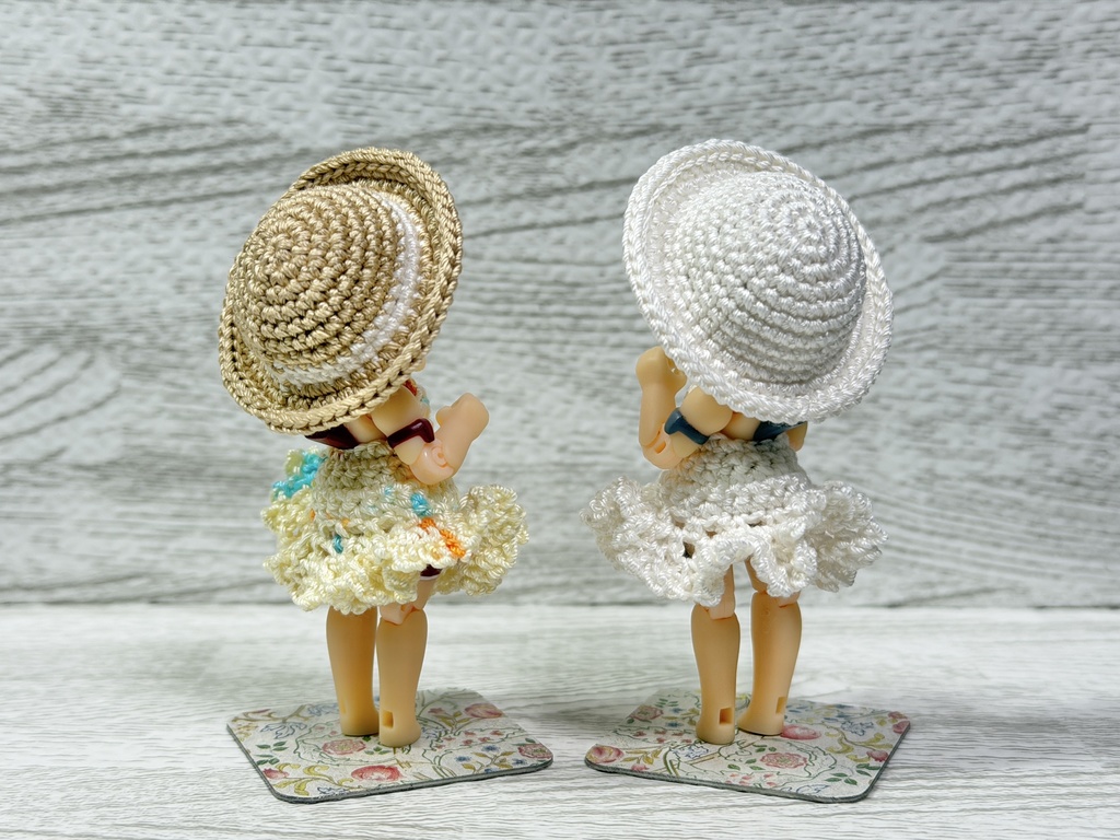 DTA用 つば広帽子のワンピセット