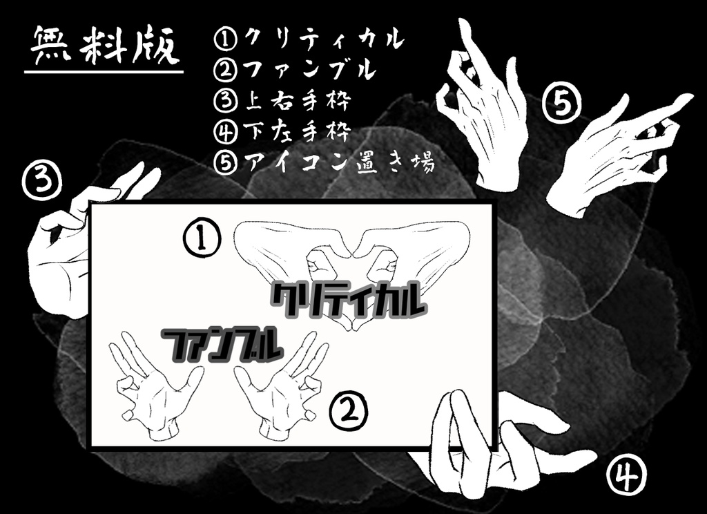 【無料版/有料版】お手々セット【ココフォリア用】