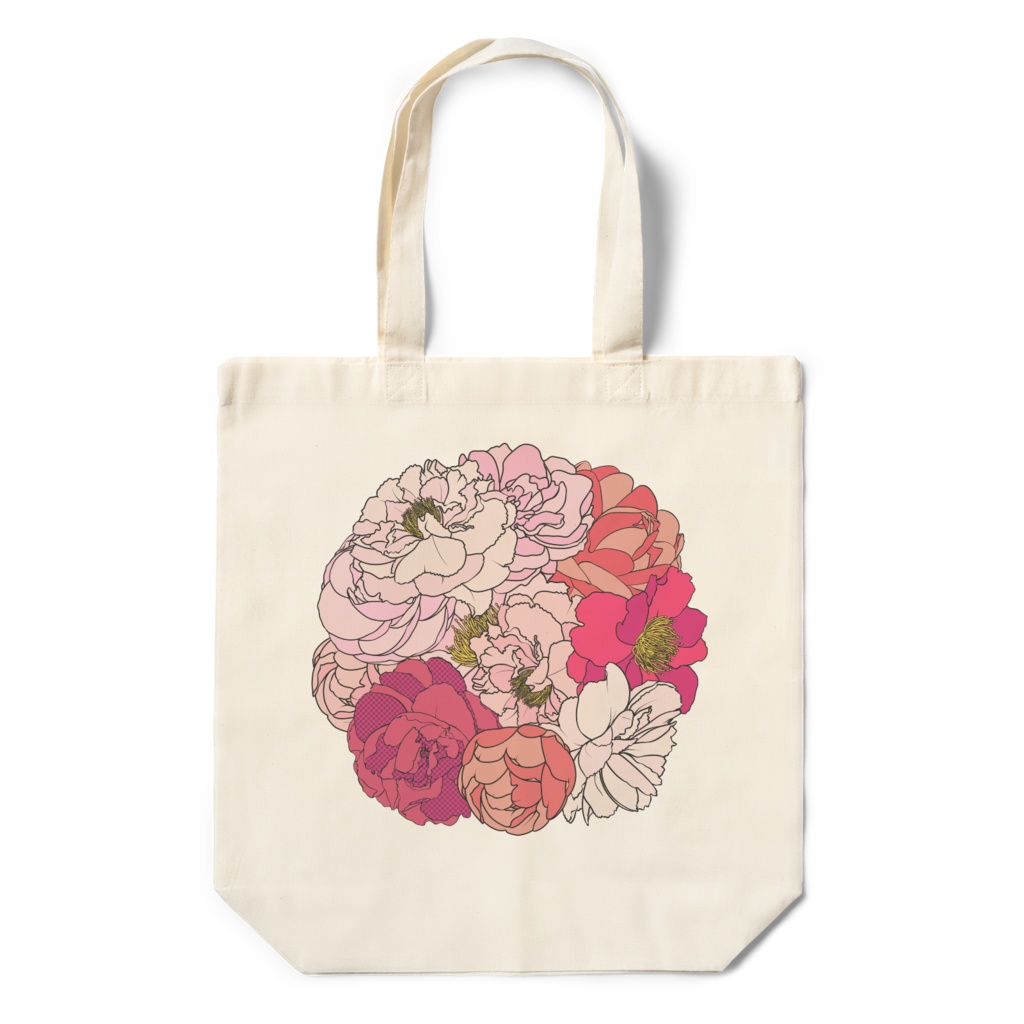 山茶花エコバッグ