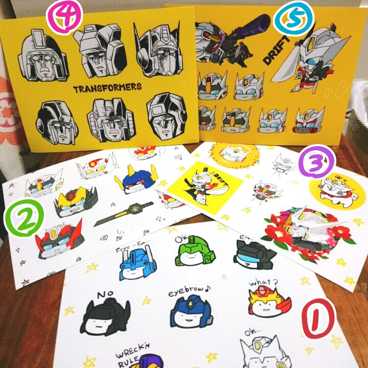 ★TFファングッズ（シール５種）／TF fan good（5 types of stickers）★