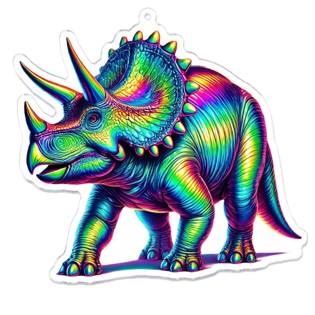 虹色のトリケラトプス