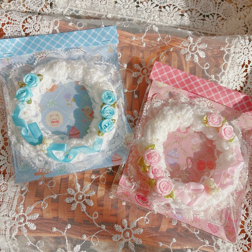 薔薇とホイップとリボンのカードケース