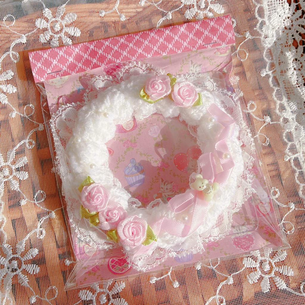 薔薇とホイップとリボンのカードケース