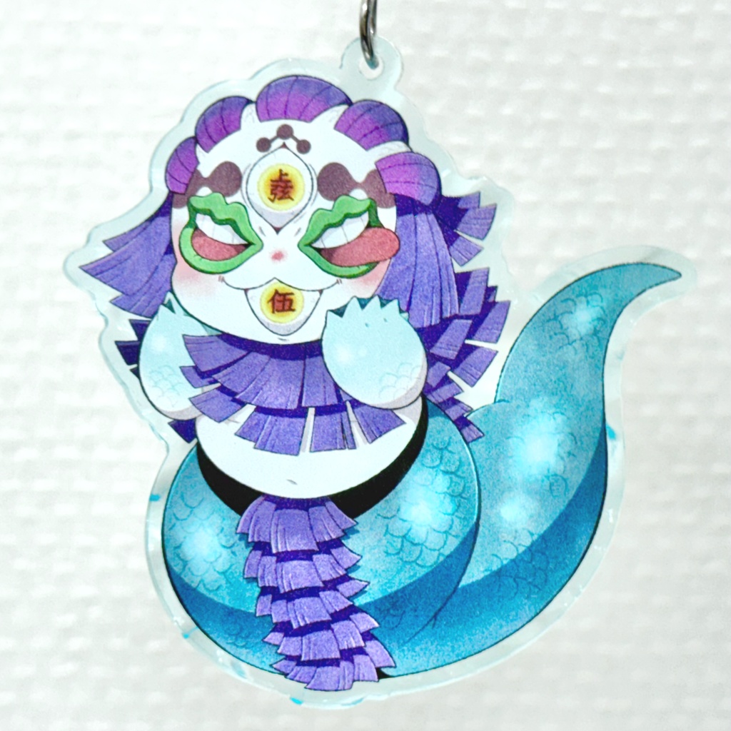 にんぎょっこ水面アクリルキーホルダー