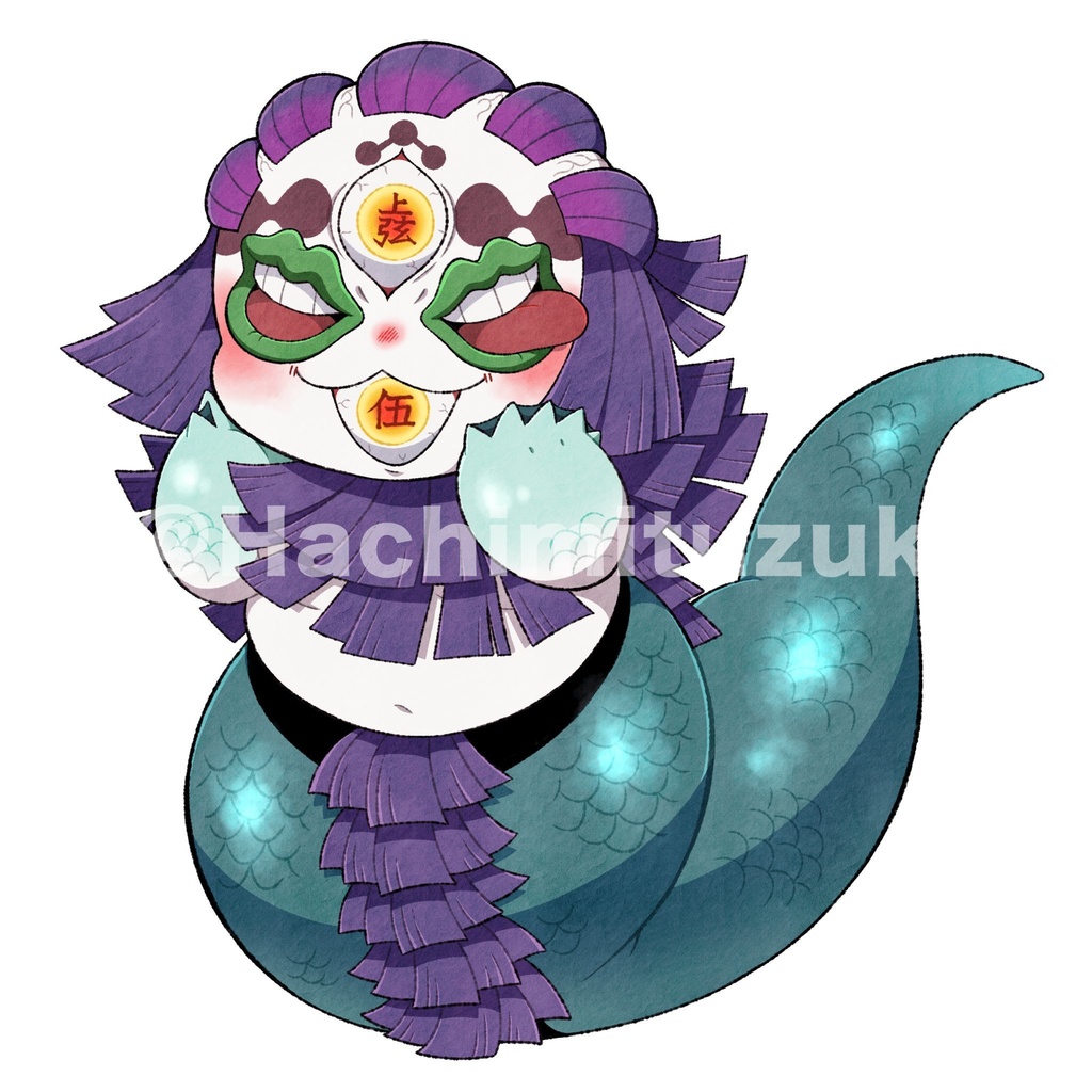 にんぎょっこ水面アクリルキーホルダー