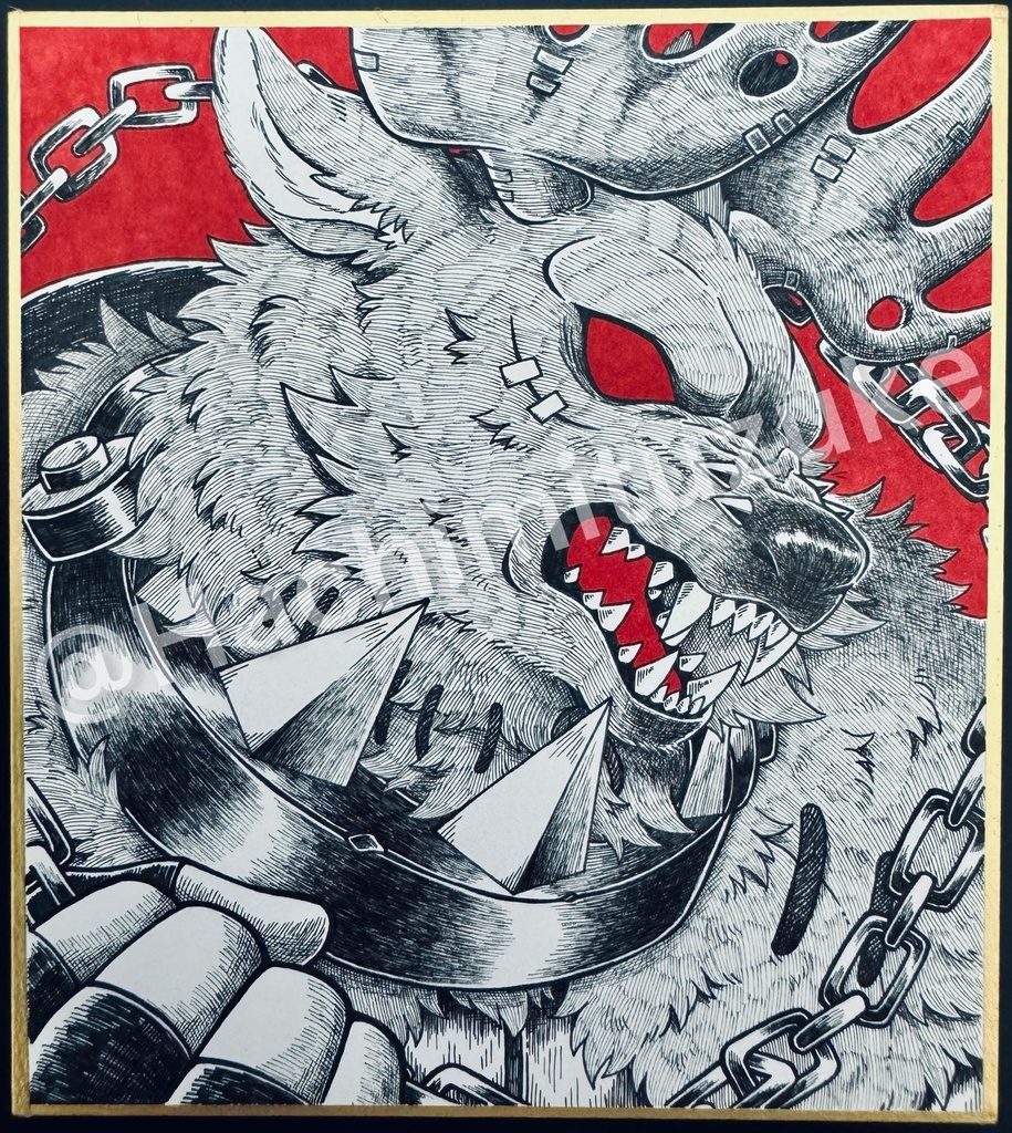 断罪狩人直筆色紙