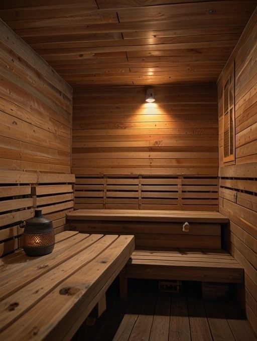 サウナに関するAIアート