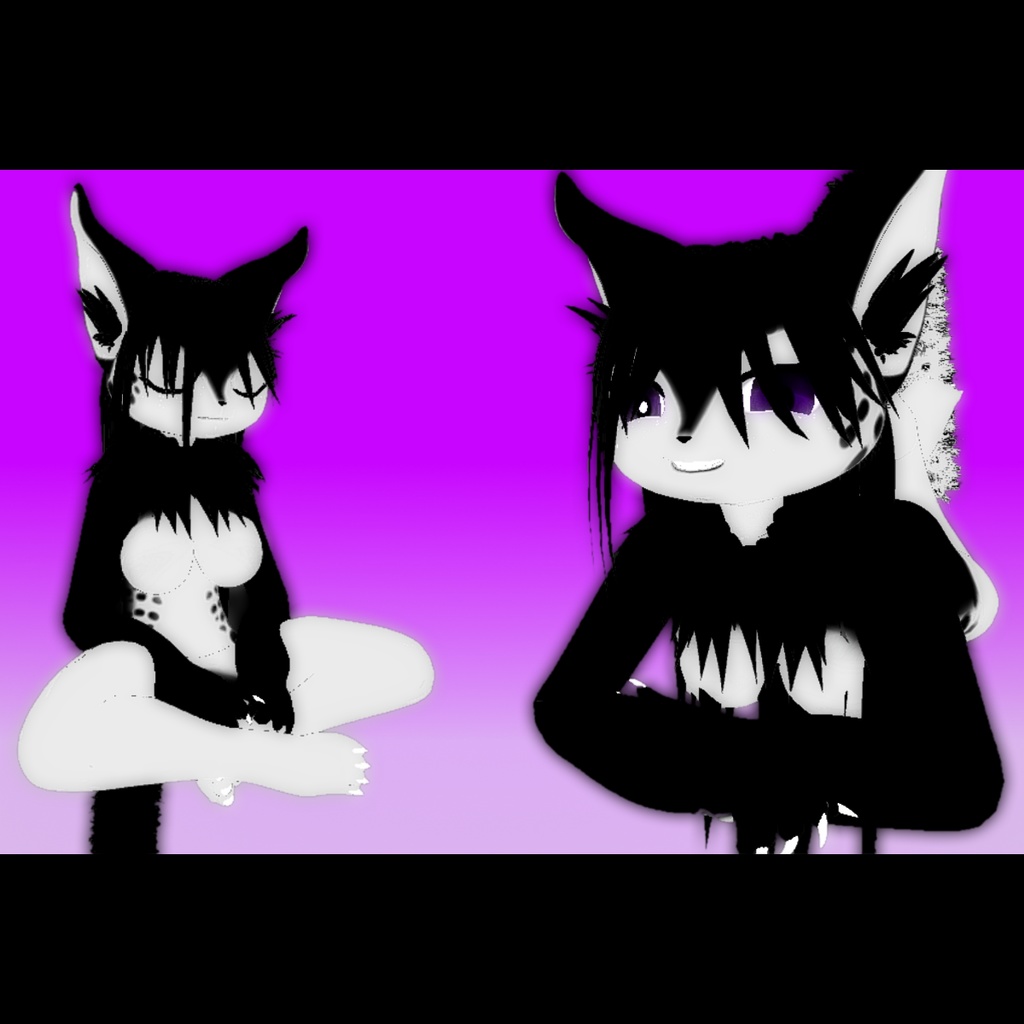 Bweffles Cat Furry Avatar VRchat 3.0 (Physbones PC/Quest) (Legacy)