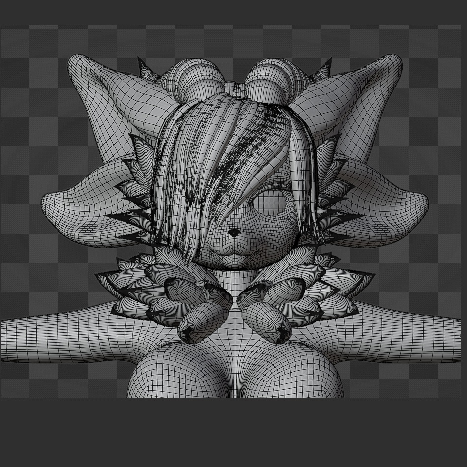 Horned Fox Furry Vrchat Avatar (Physbones PC/Quest) (Legacy)