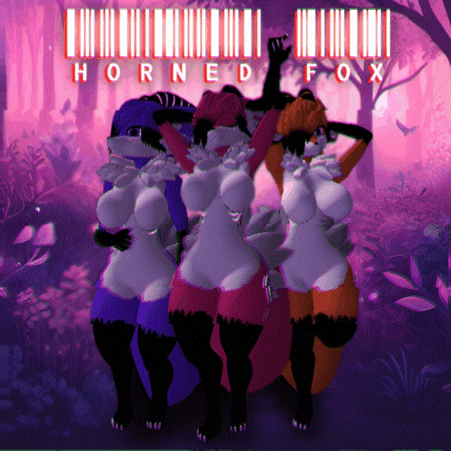 Horned Fox Furry Vrchat Avatar (Physbones PC/Quest) (Legacy)