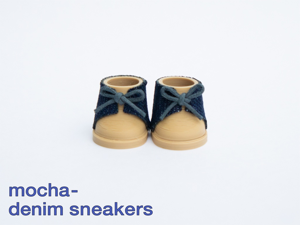 モカデニムスニーカー