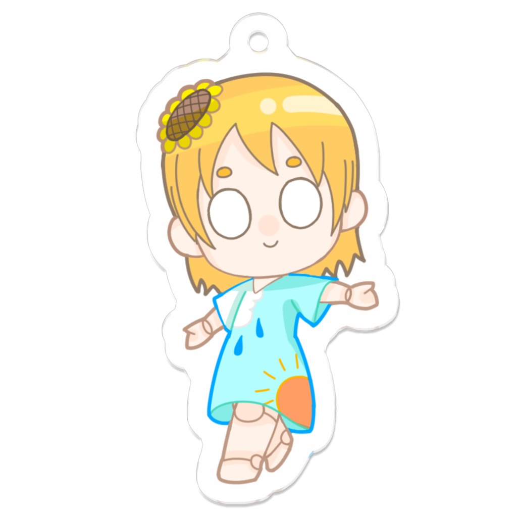 夏花　フランネル　アクリルキーホルダー