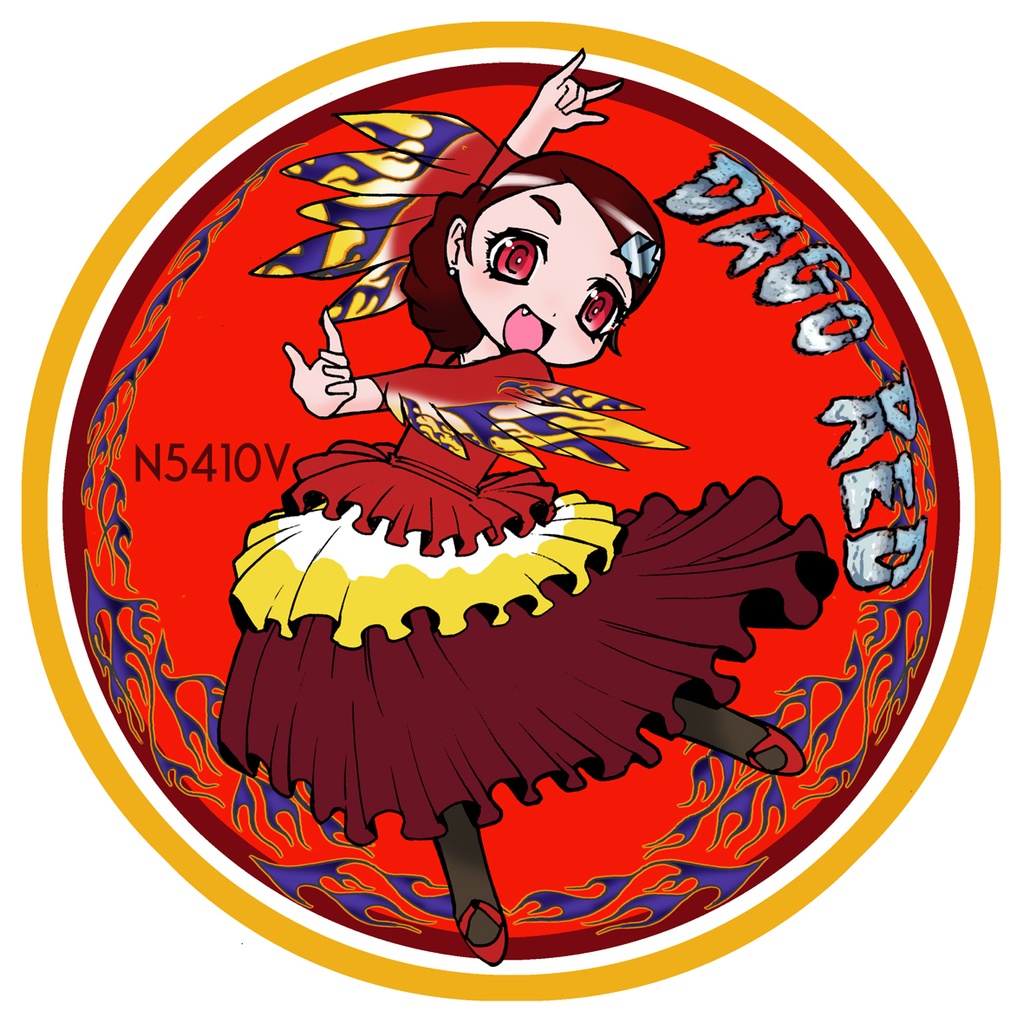 ダゴ・レッド姉さん全天候ステッカー