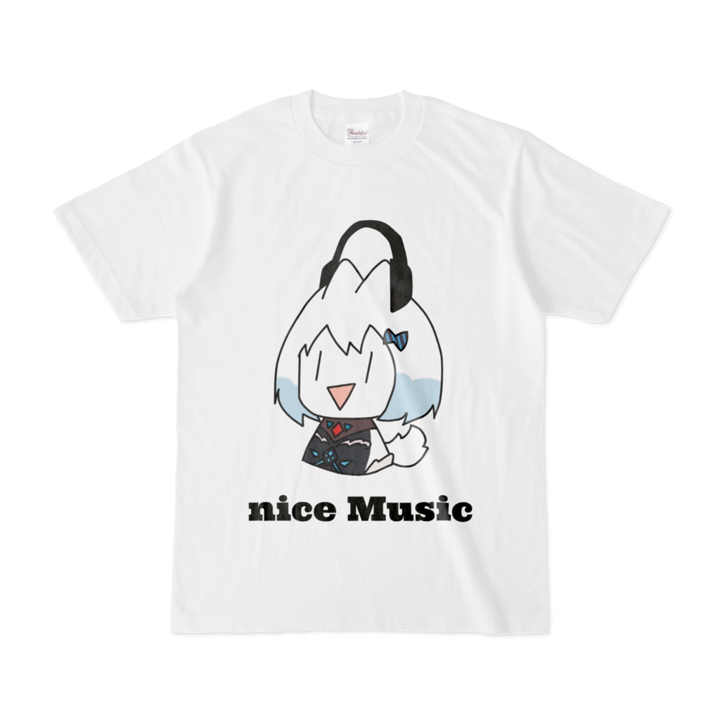 なぎ絵Tシャツ(ヘッドホン)