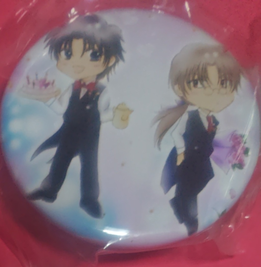 『恋する暴君』缶バッジ&あぶら取り紙セット