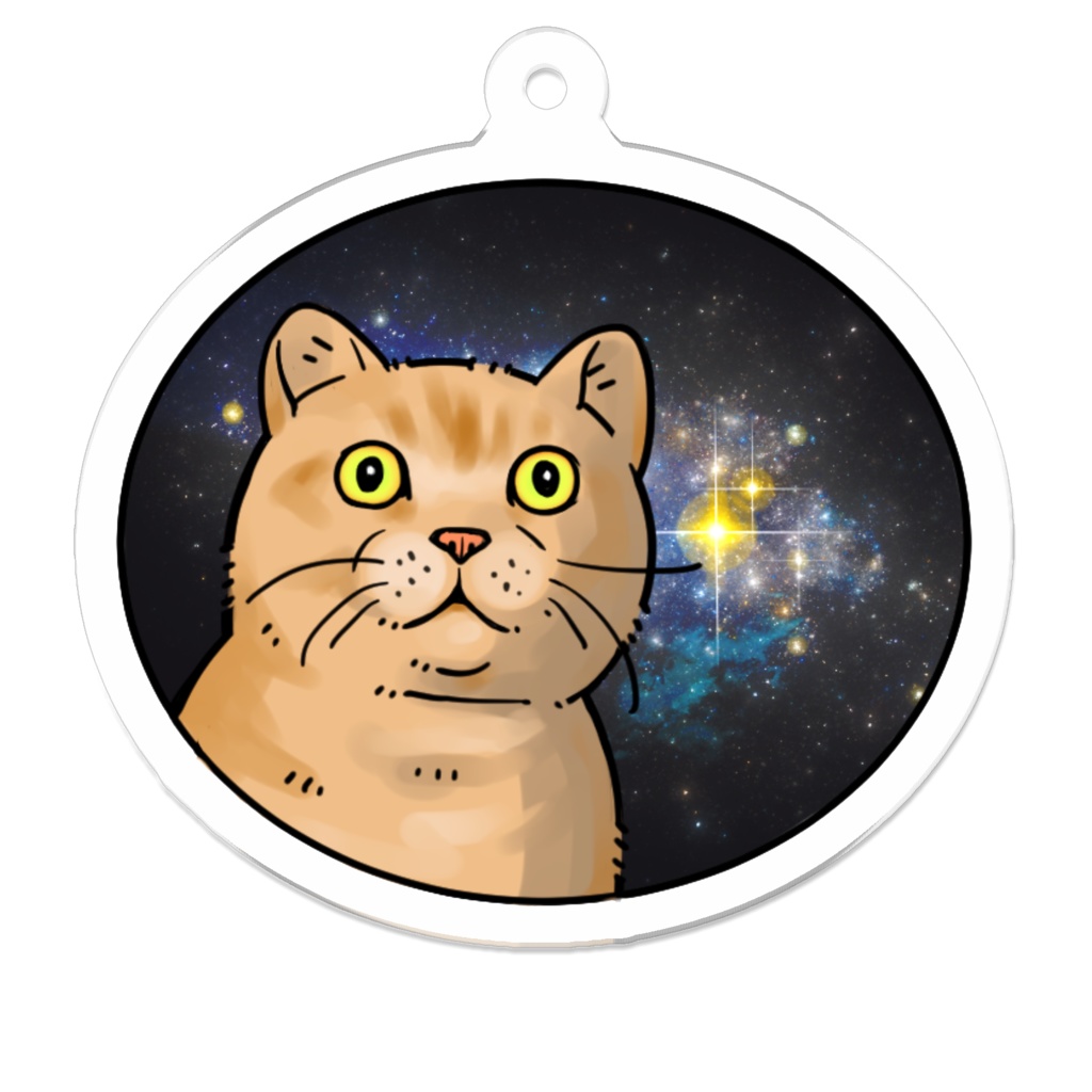 MIXTRUMP Single Mark『Cat（Outer Space）』アクリルキーホルダー