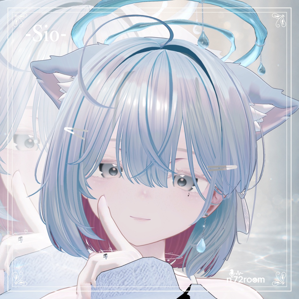【無料/VRChat】Rain Drop Pierce|MA対応・揺れる水滴ピアス