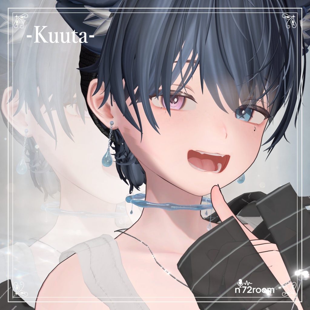 【無料/VRChat】Rain Drop Pierce|MA対応・揺れる水滴ピアス