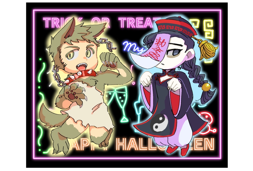 ハロウィンホログラムステッカー