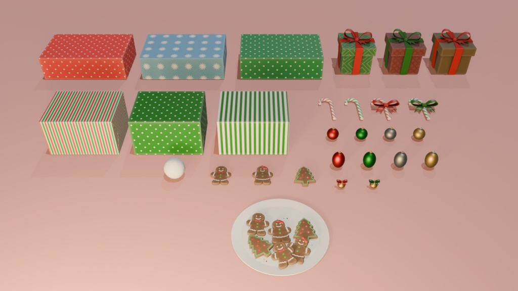 3D Christmas Throwables Pack