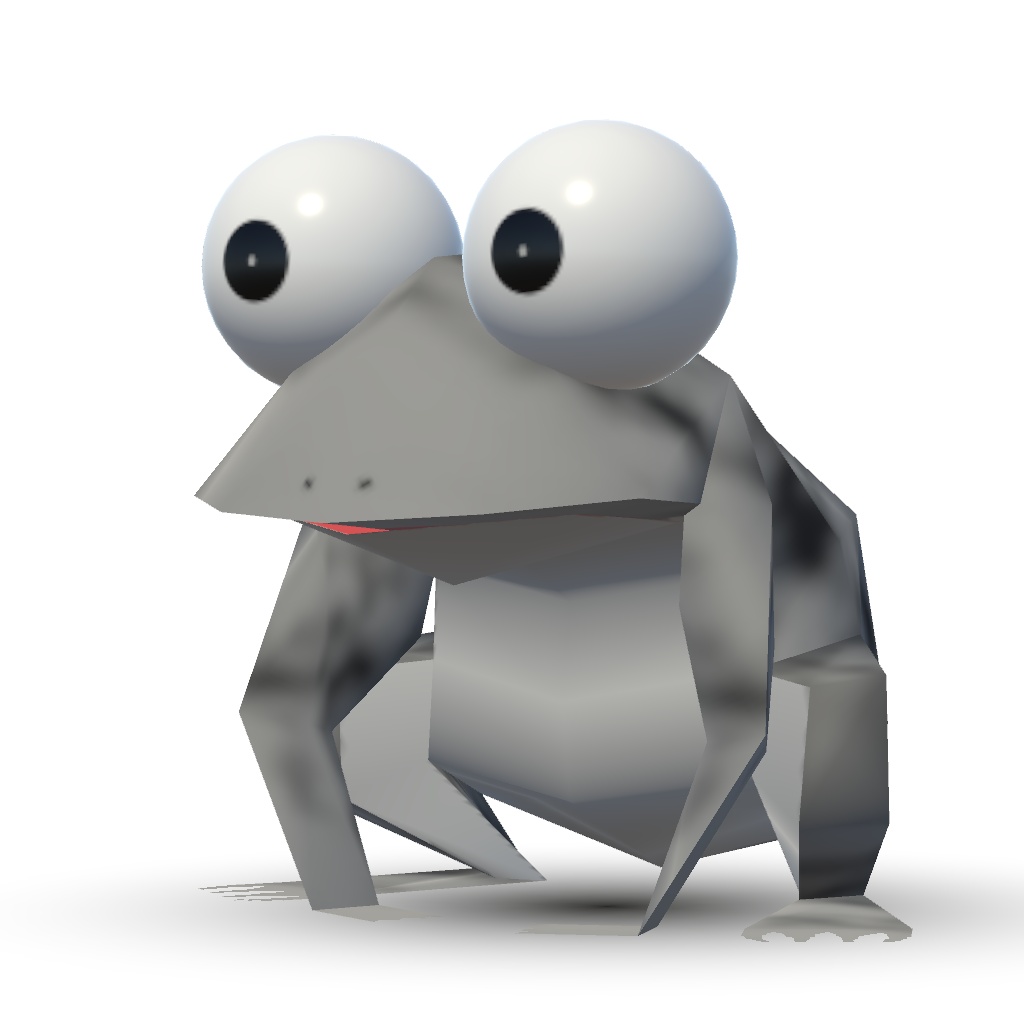 Low-Poly Frog 3D TTS Pets