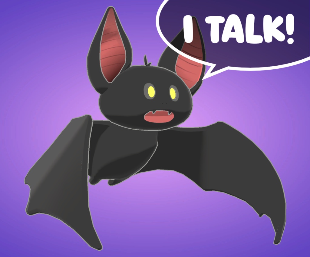 Flying Bat 3D TTS Pet