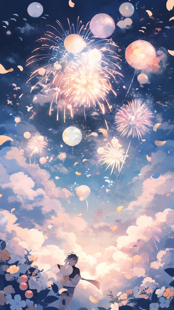 ☆完全新作☆海、花火のみ16:9.9:6サイズのみ AI背景