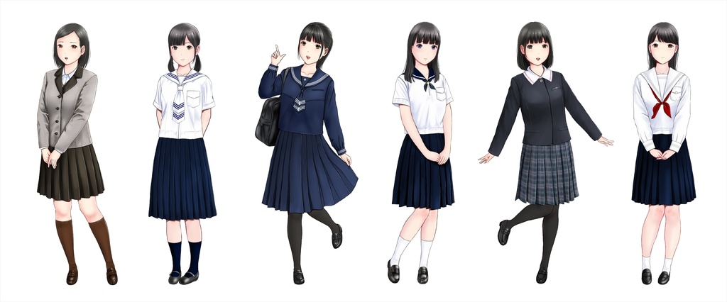 H海道で見かけそうな女子校の制服マグカップ