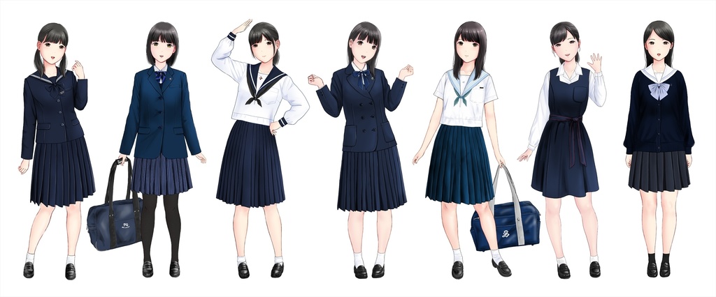 N古屋市で見かけそうな女子校の制服マグカップ