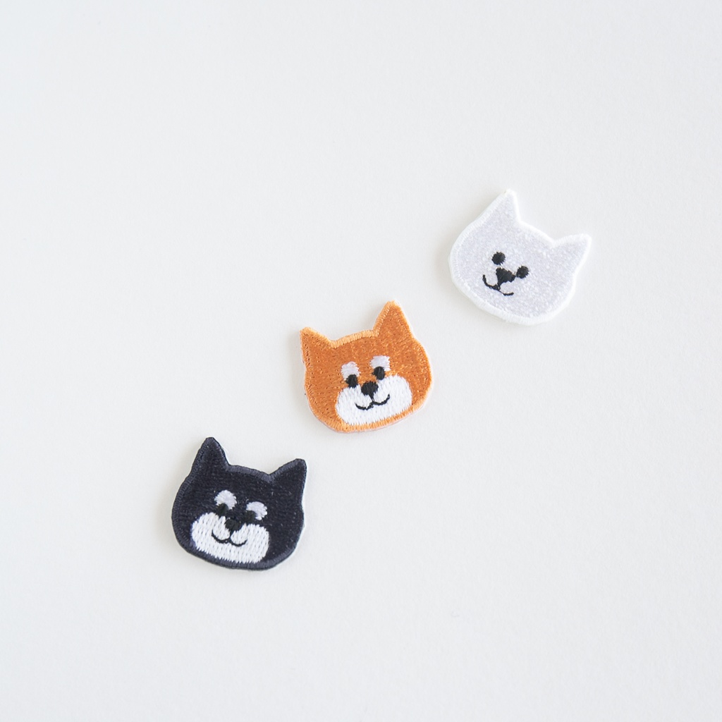 刺繍 ワッペン 【 柴犬 】 うちの子 柴犬 シール アイロン 両用 ペット うちの子グッズ