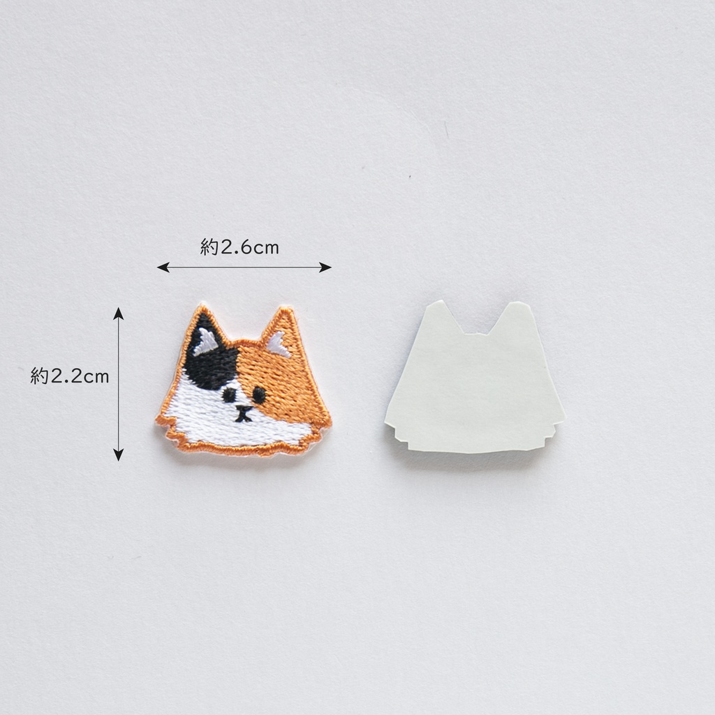 刺繍 ワッペン 【 長毛 猫 】 うちの子 猫 シール アイロン ペット 茶白 黒猫 うちの子グッズ 猫の日