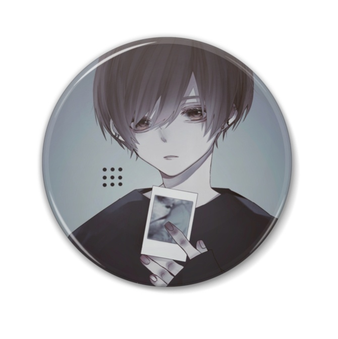 缶バッジ02 チェキ男子