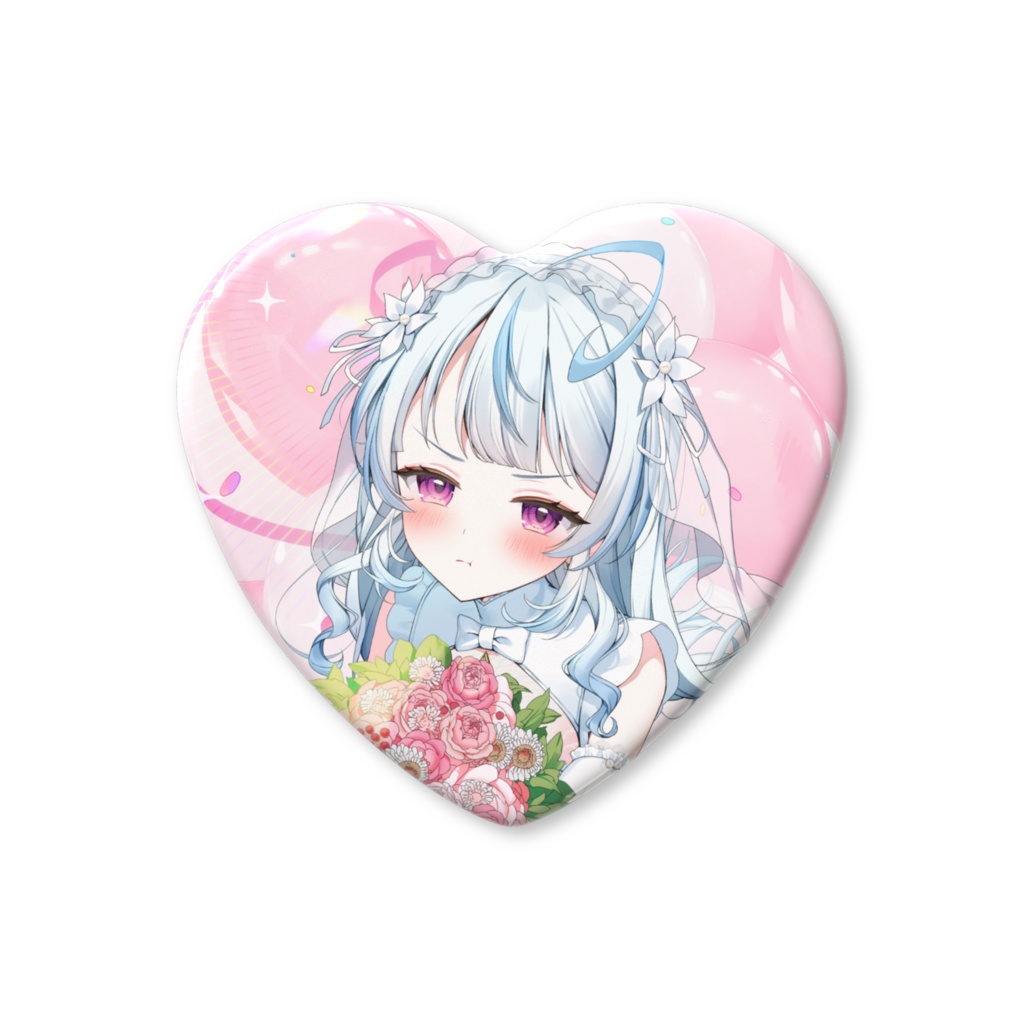 はしちゃんお誕生日記念 ハート型缶バッチ