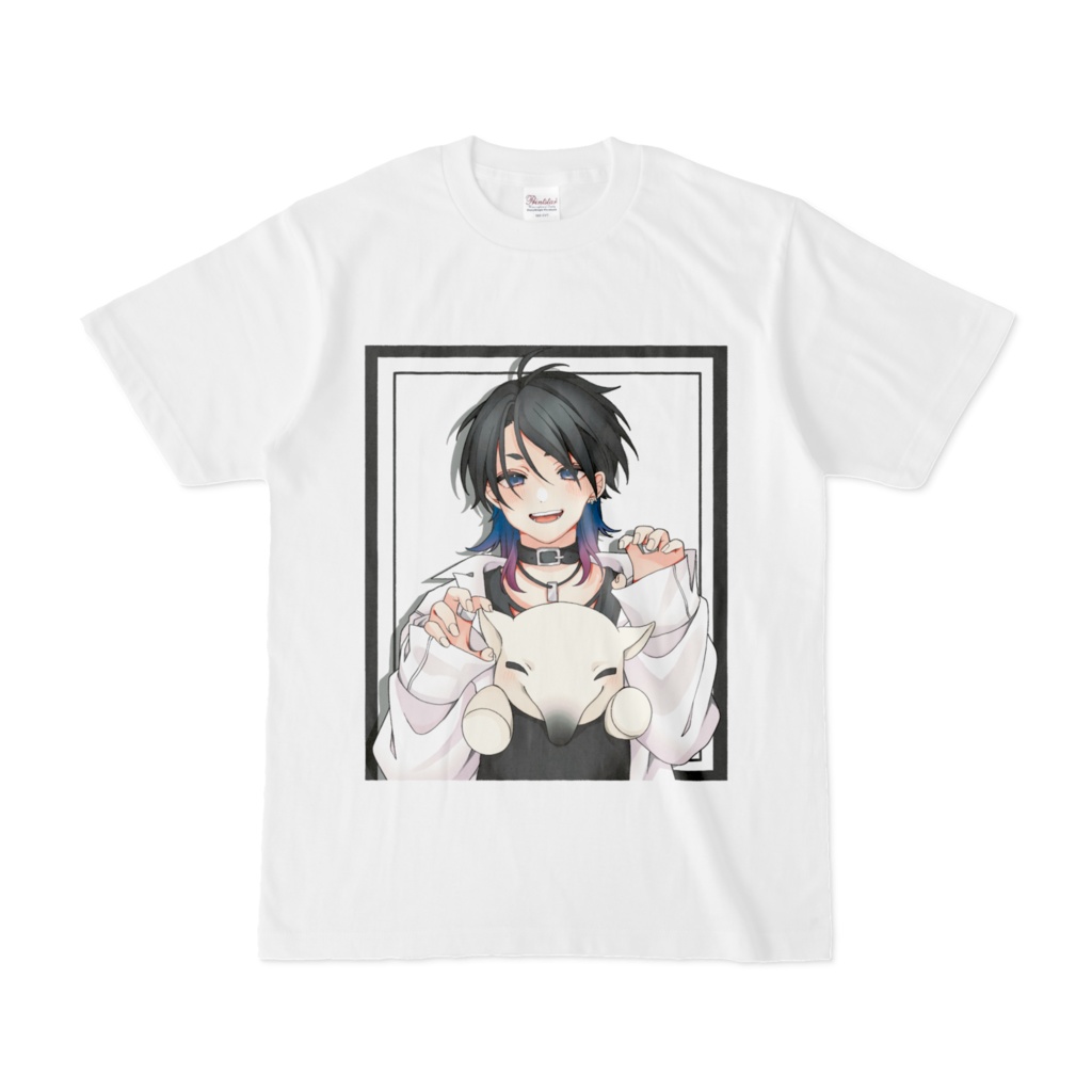 時計塔のセツナ　Tシャツ　イラストC White