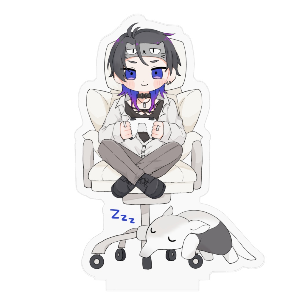 時計塔のセツナ アクリルスタンド イラストD 70mm×70mm