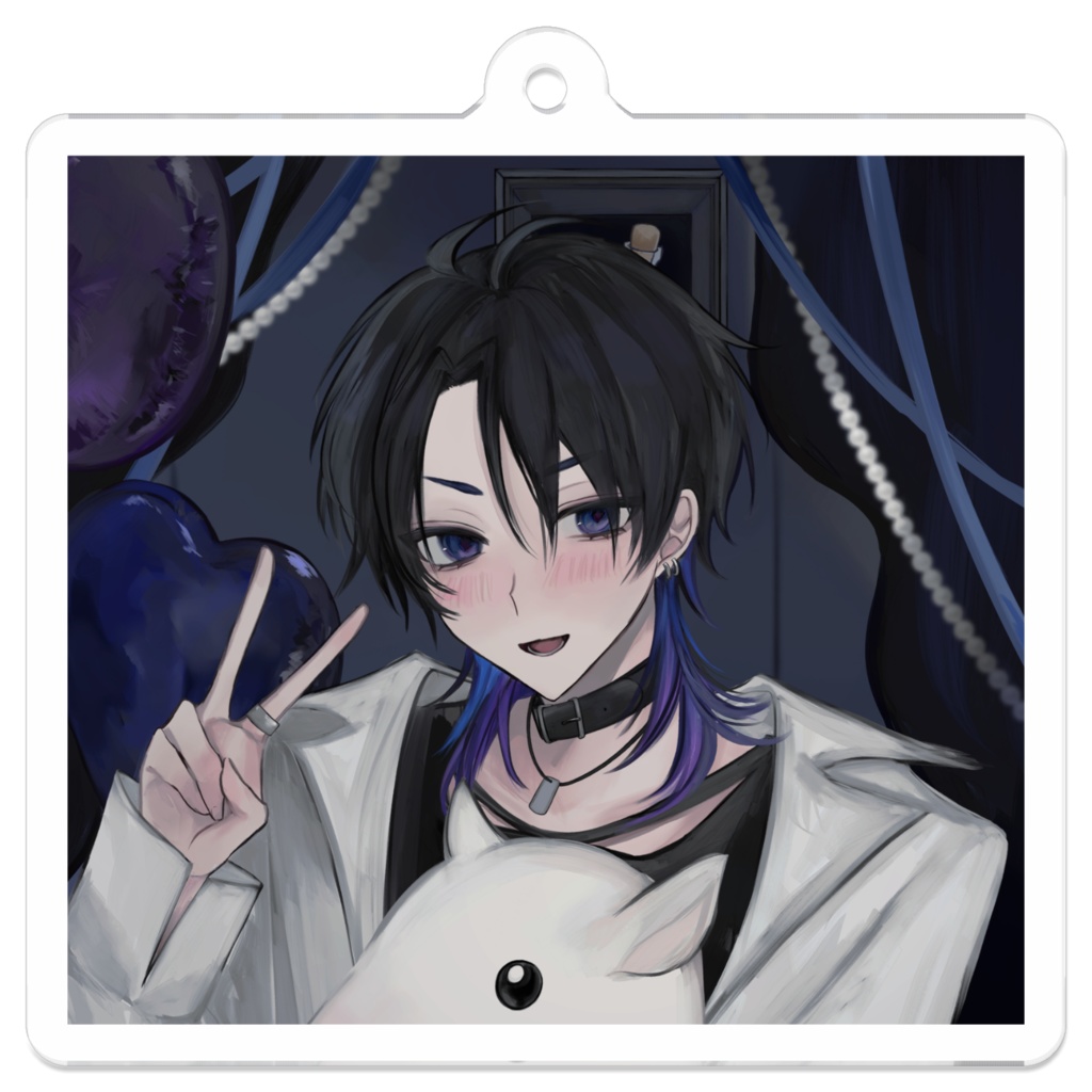 時計塔のセツナ アクリルキーホルダー イラストG 50mm×50mm