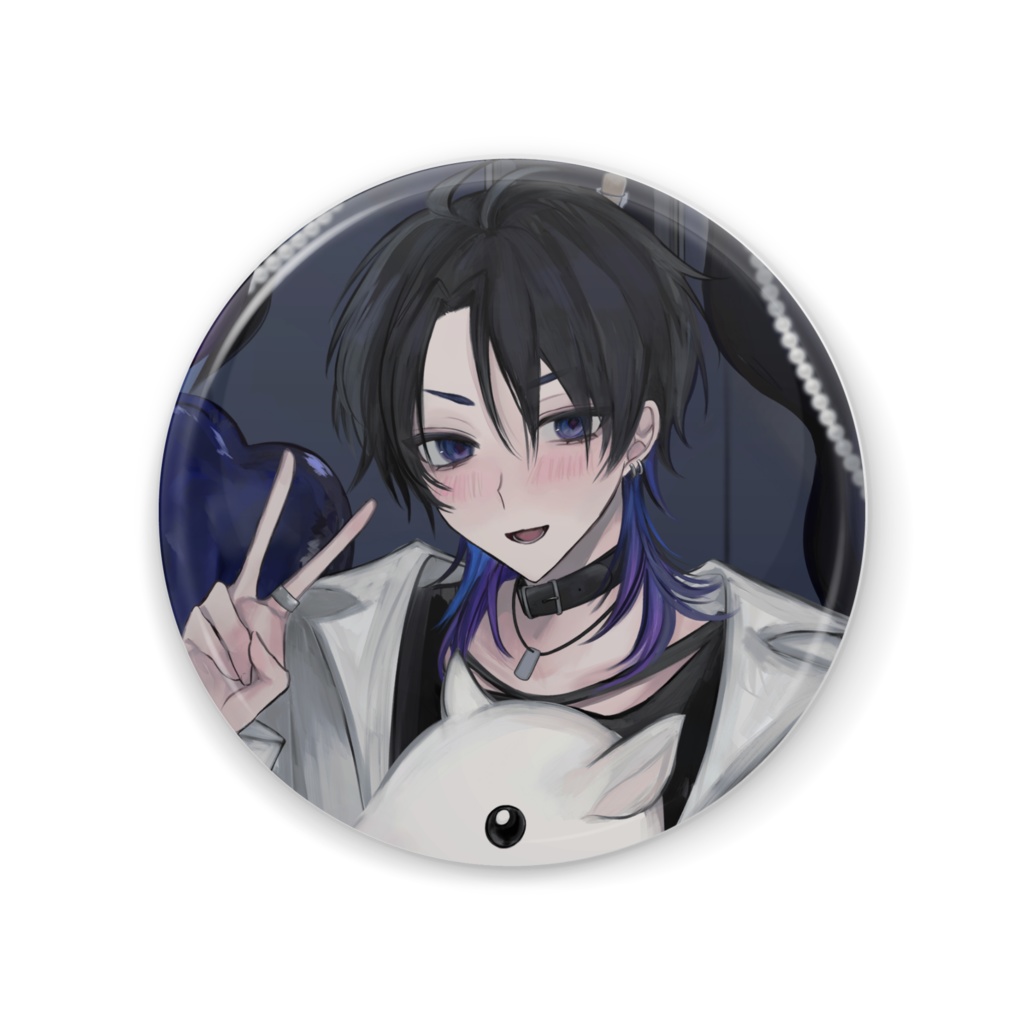 時計塔のセツナ 缶ミラー イラストG 56mm