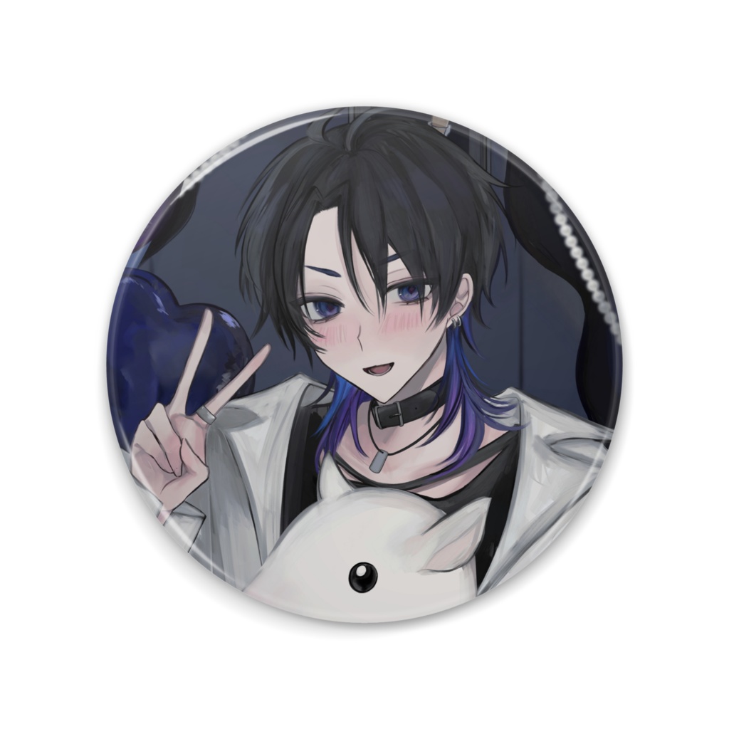 時計塔のセツナ 缶ミラー イラストG 75mm