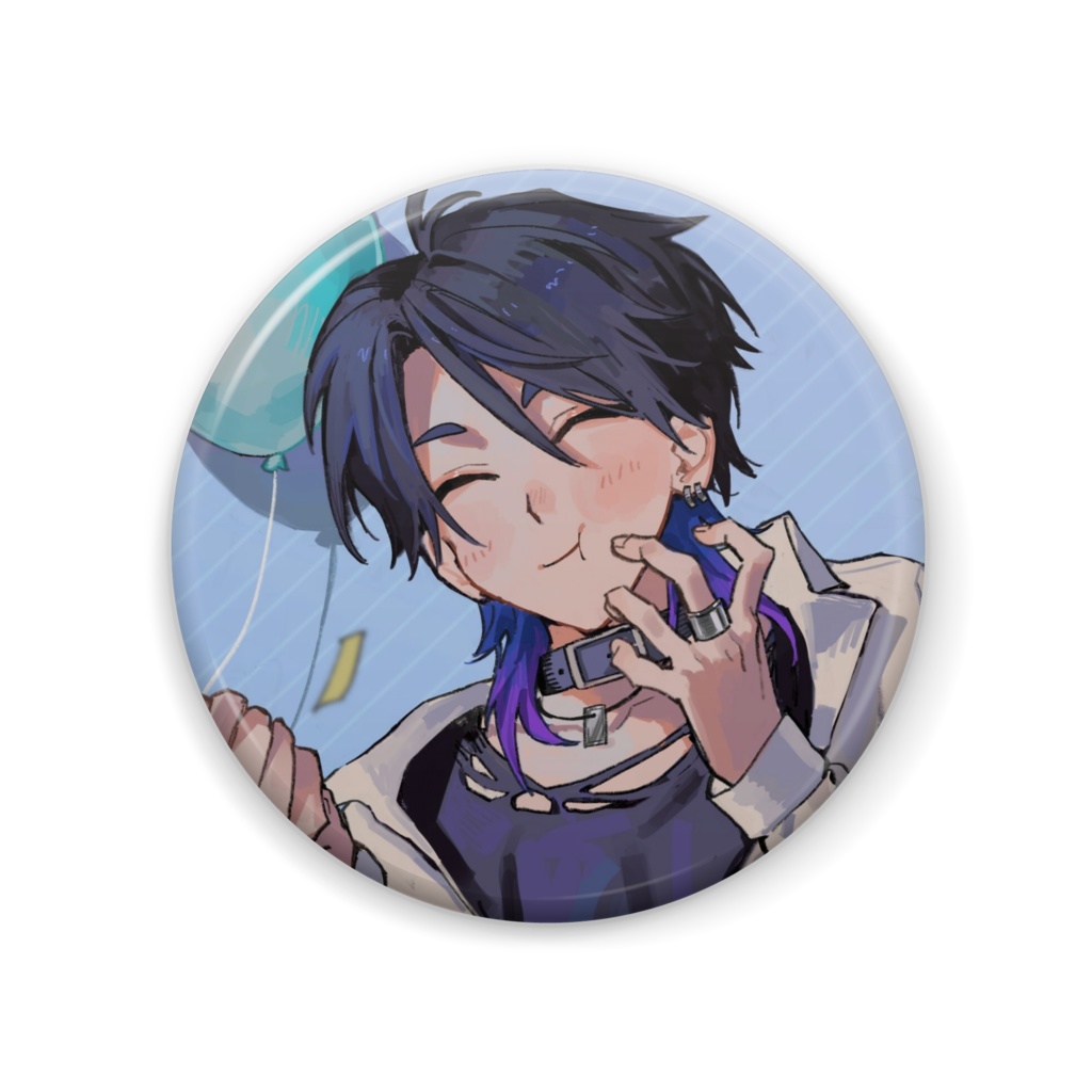 時計塔のセツナ　缶バッジ　イラストH　57mm