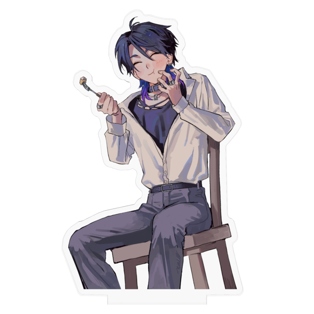 時計塔のセツナ アクリルスタンド イラストE 100mm×100mm