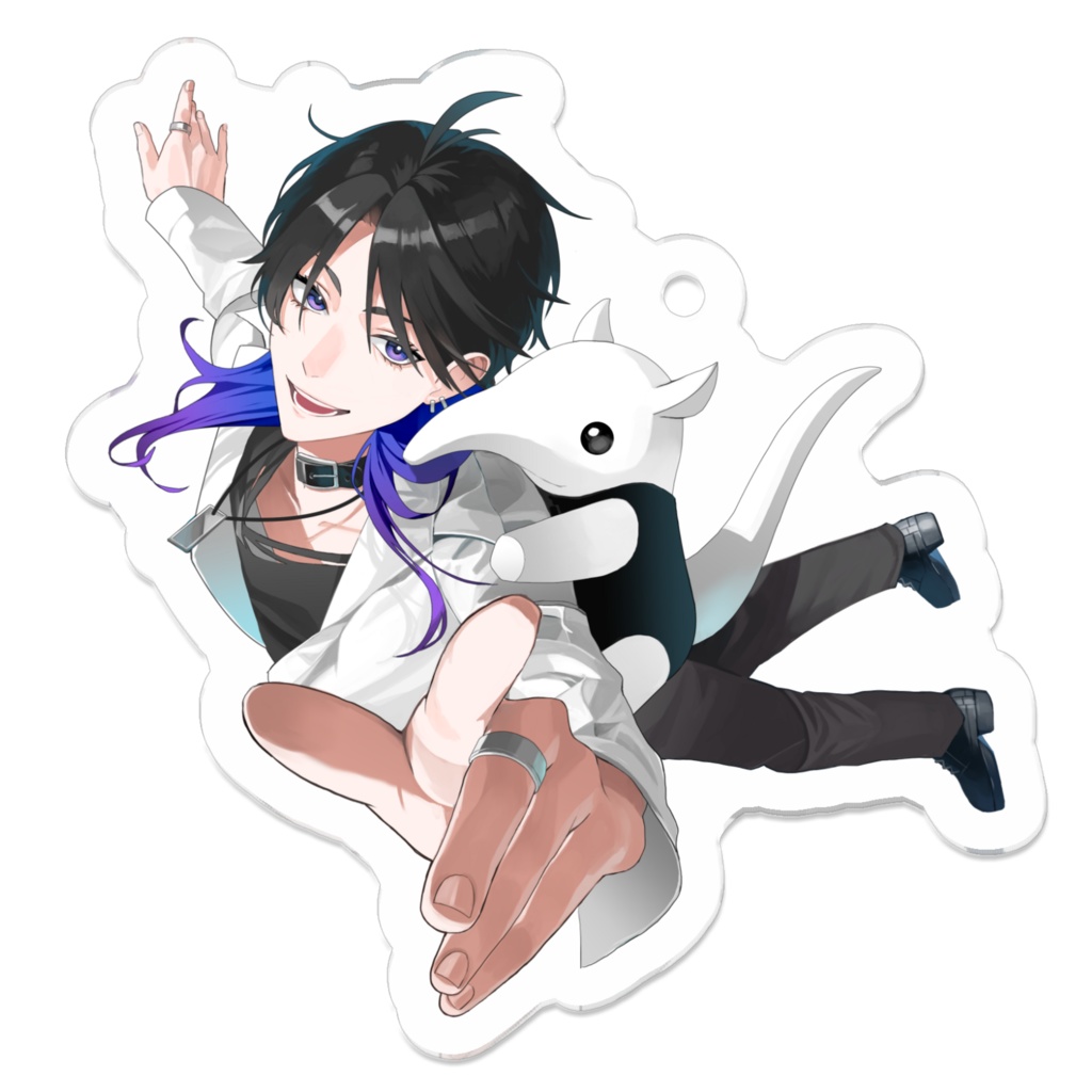 時計塔のセツナ　アクリルキーホルダー　活動3周年記念　50mm×50mm