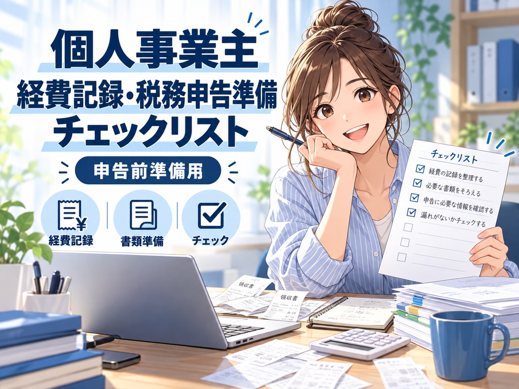 個人事業主 経費記録・税務申告準備チェックリスト＆入力シート