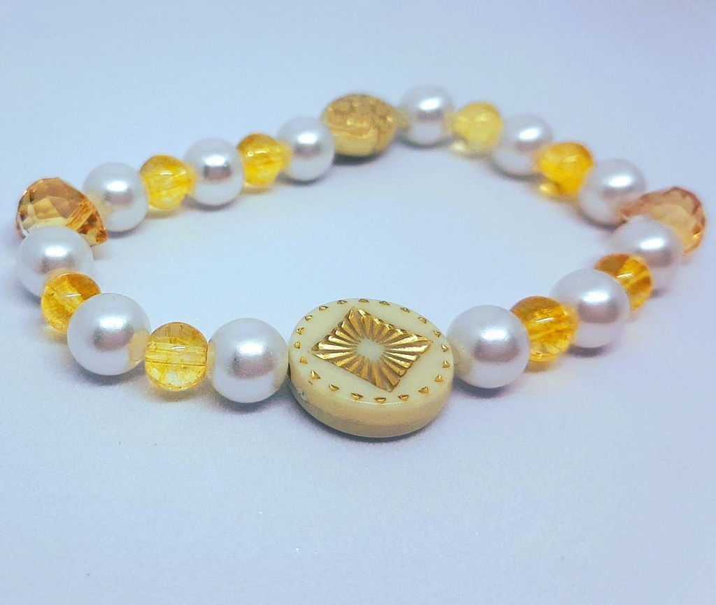 ビーズブレスレット Gloria(グローリア/意味:栄光)