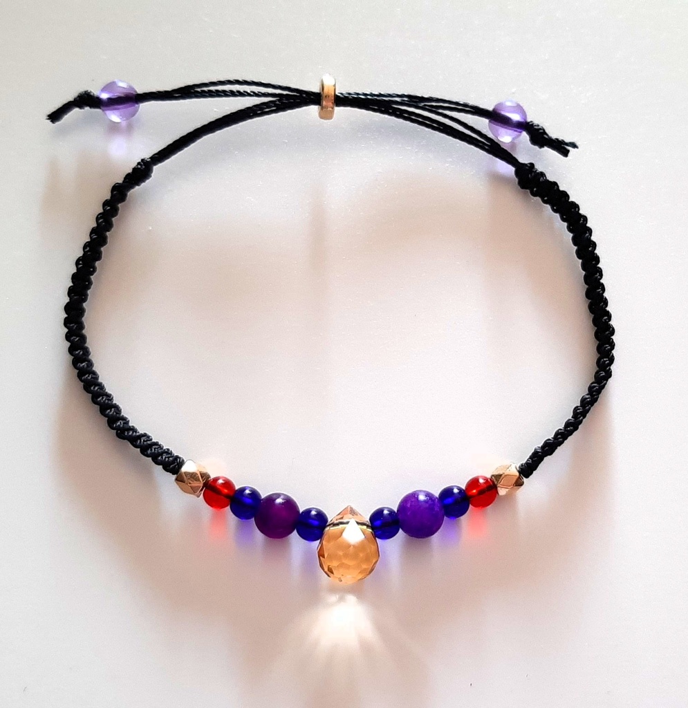 マクラメブレスレット『月光』