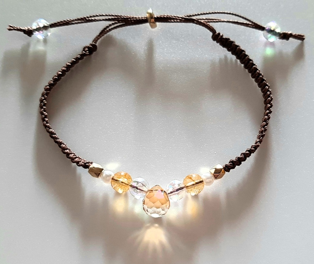 マクラメブレスレット『陽光』