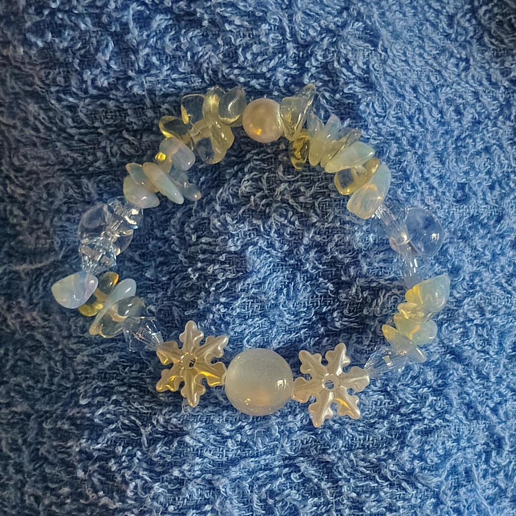 太陽が夜空を連れてくる雪解けのブレスレット『氷柱』