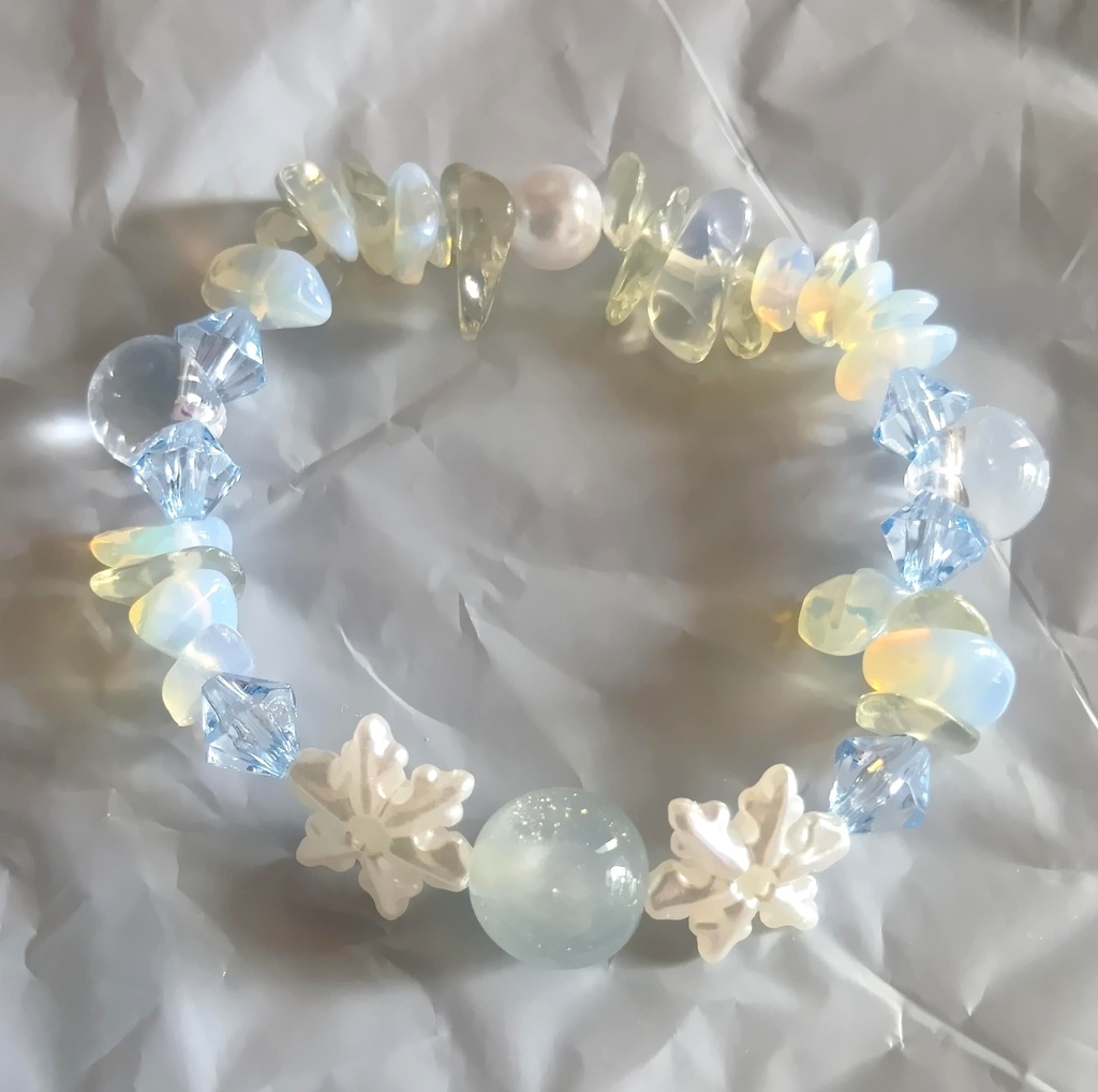 太陽が夜空を連れてくる雪解けのブレスレット『氷柱』