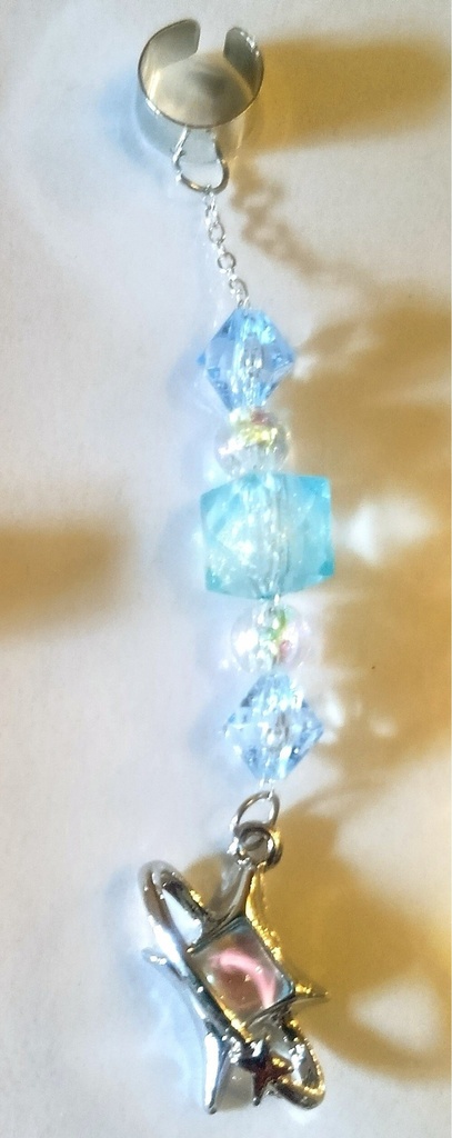 『冬の綺羅星イヤーカフ』雫