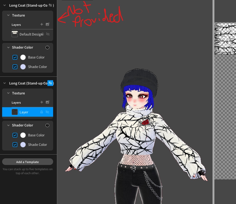 Rose thorn cropped sweater overlay