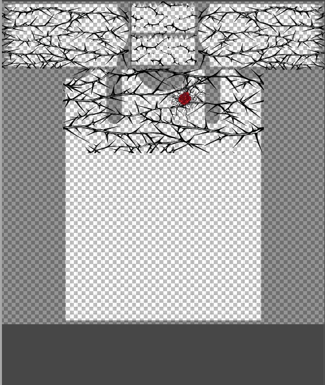 Rose thorn cropped sweater overlay